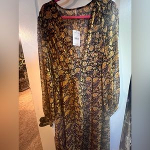 Free people long duster or dress /maxi top
